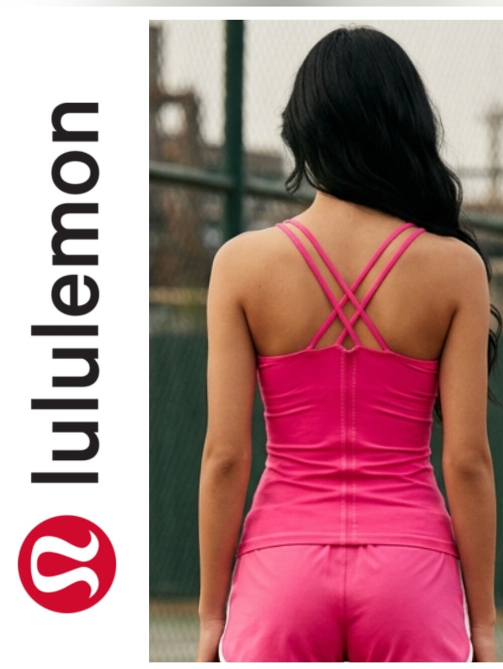 Lululemon Scoop-Neck Tank Top in Hot Pink
